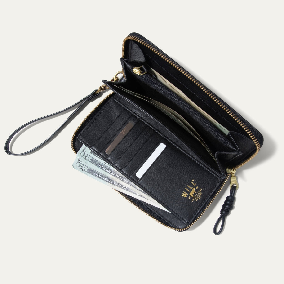 Will Leather Goods Italian Wristlet Phone Wallet