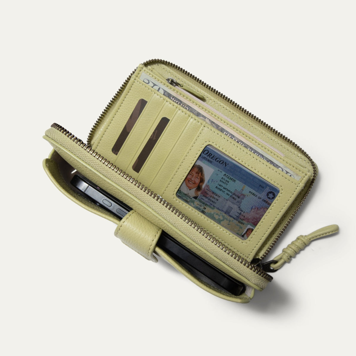 Will Leather Goods Italian Wristlet Phone Wallet