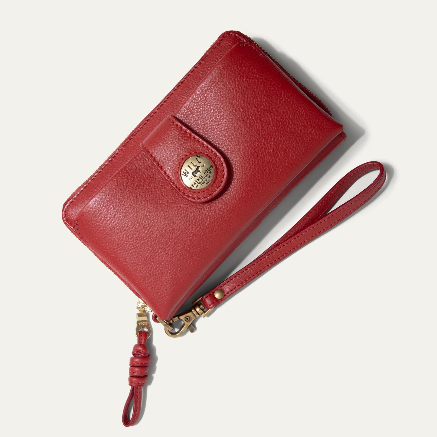 Will Leather Goods Italian Wristlet Phone Wallet