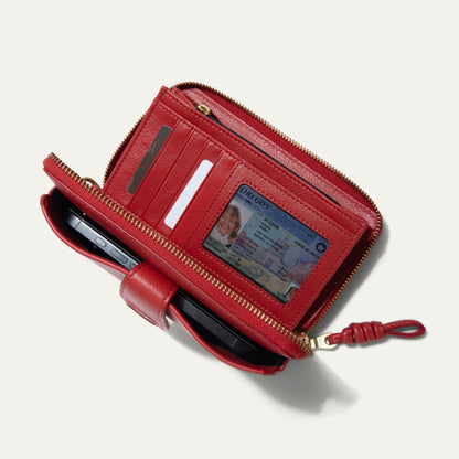 Will Leather Goods Italian Wristlet Phone Wallet