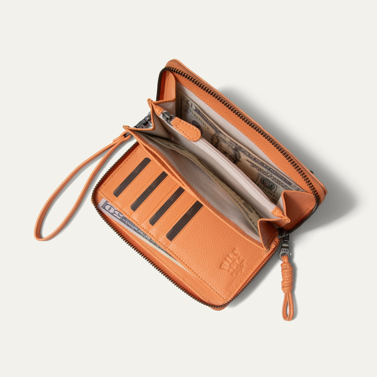 Will Leather Goods Italian Wristlet Phone Wallet