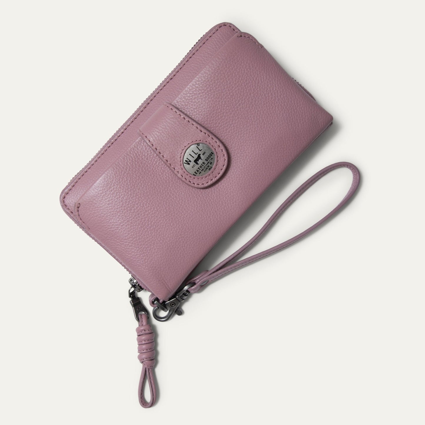 Will Leather Goods Italian Wristlet Phone Wallet