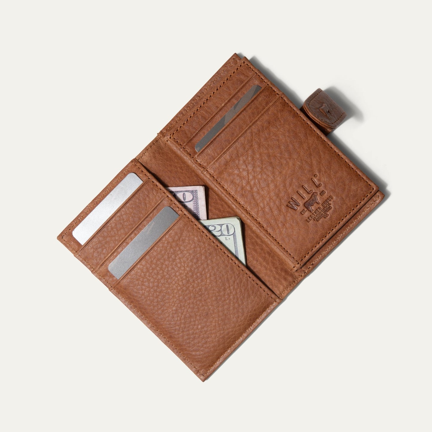 Will Leather Goods Heritage Card Holder Wallet