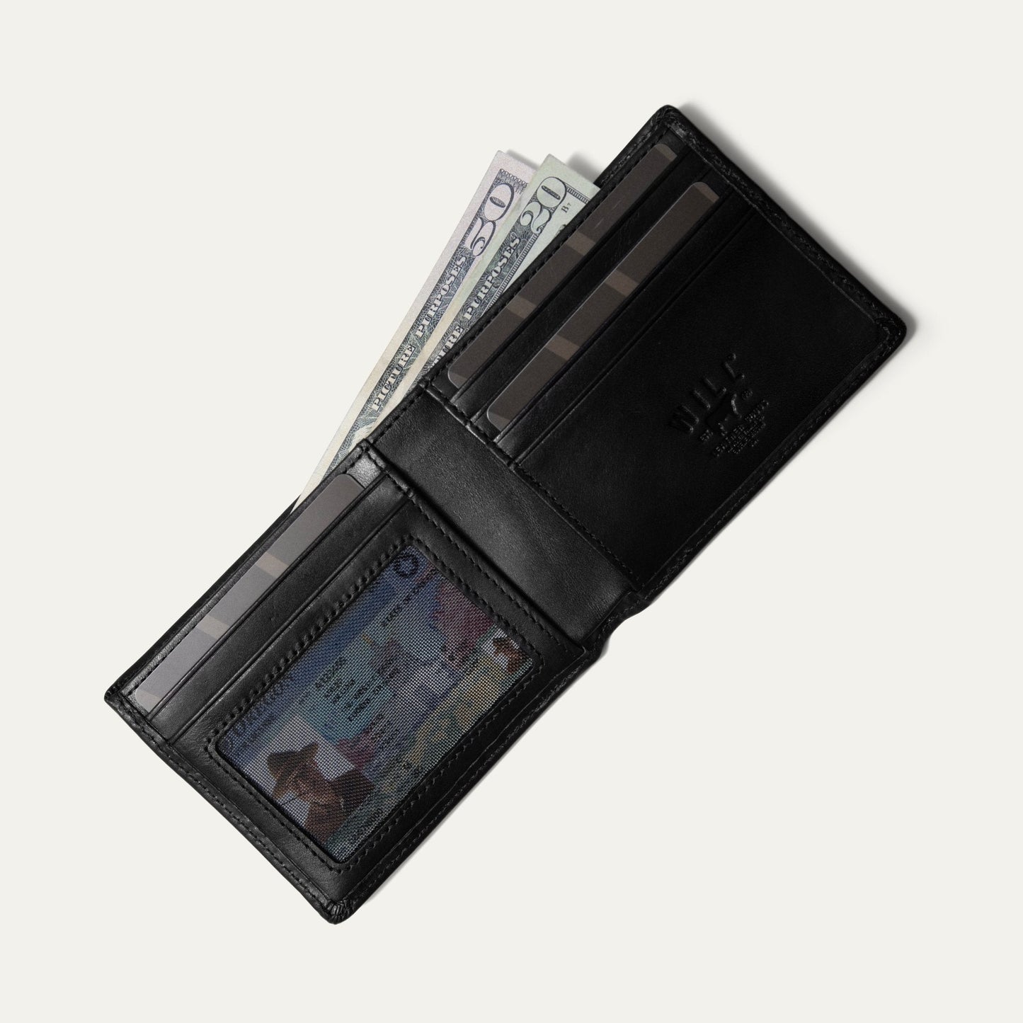 Will Leather Goods Billfold Wallet Noir