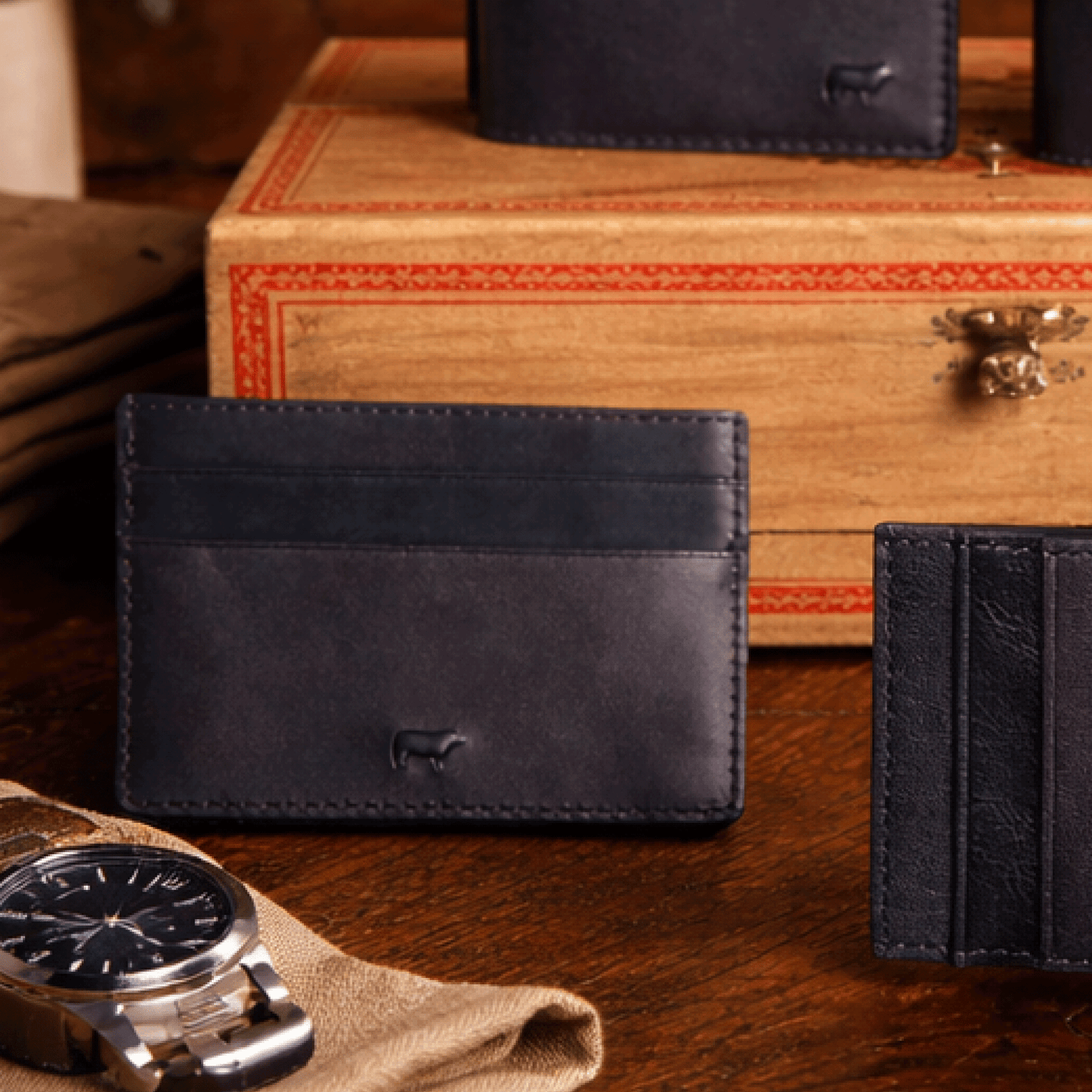 Will Leather Goods Card Case Noir