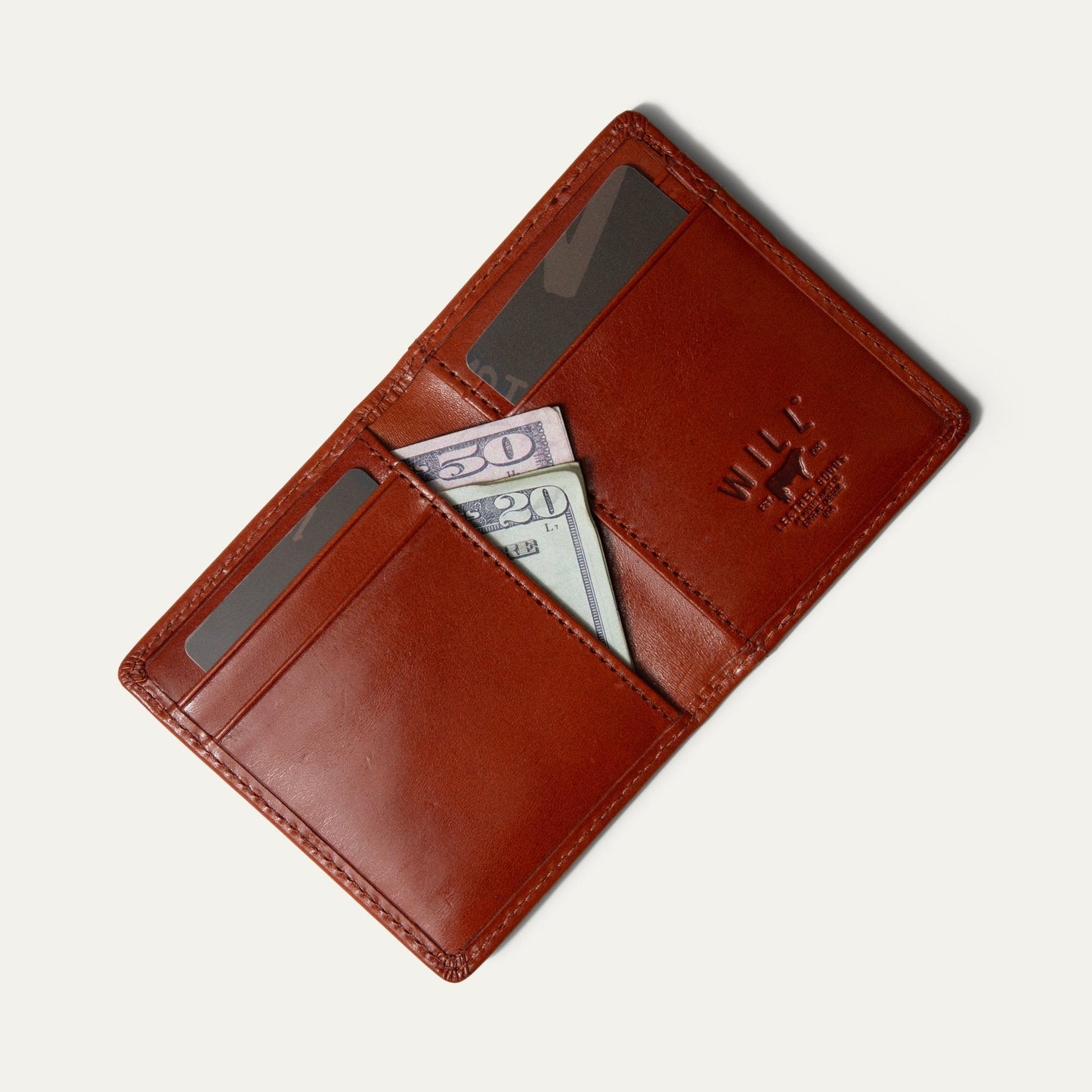 Will Leather Goods Front Pocket Wallet Noir