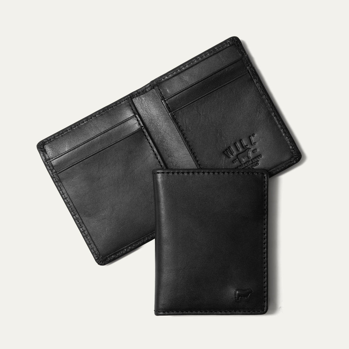 Will Leather Goods Front Pocket Wallet Noir