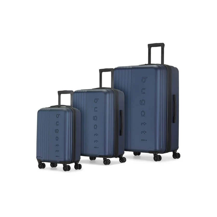 Bugatti Classic 3 Piece Hard Case Spinner Luggage Set