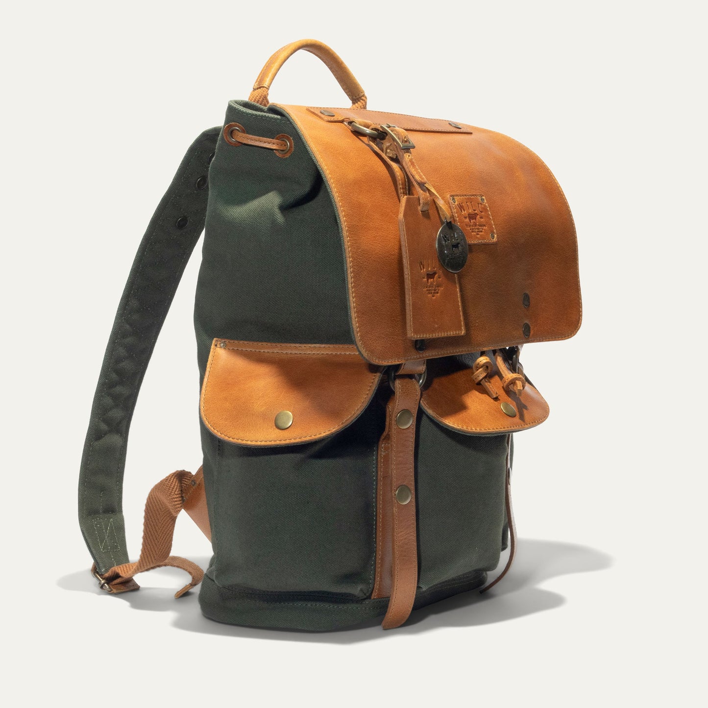 Will Leather Goods Lennon Canvas & Leather Backpack