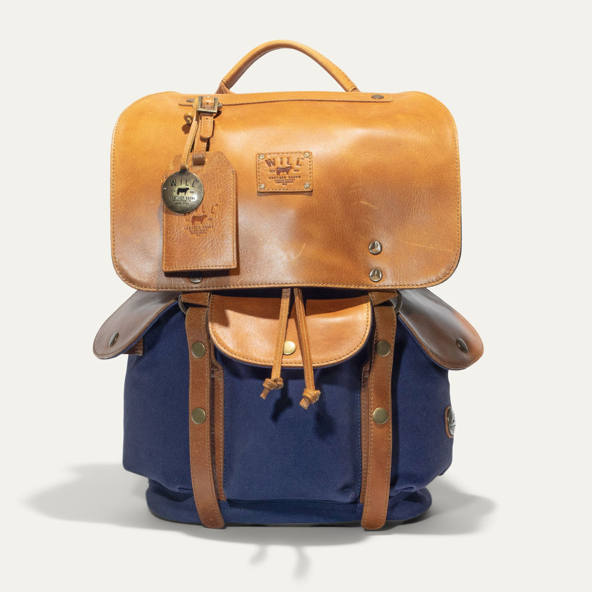 Will Leather Goods Lennon Canvas & Leather Backpack