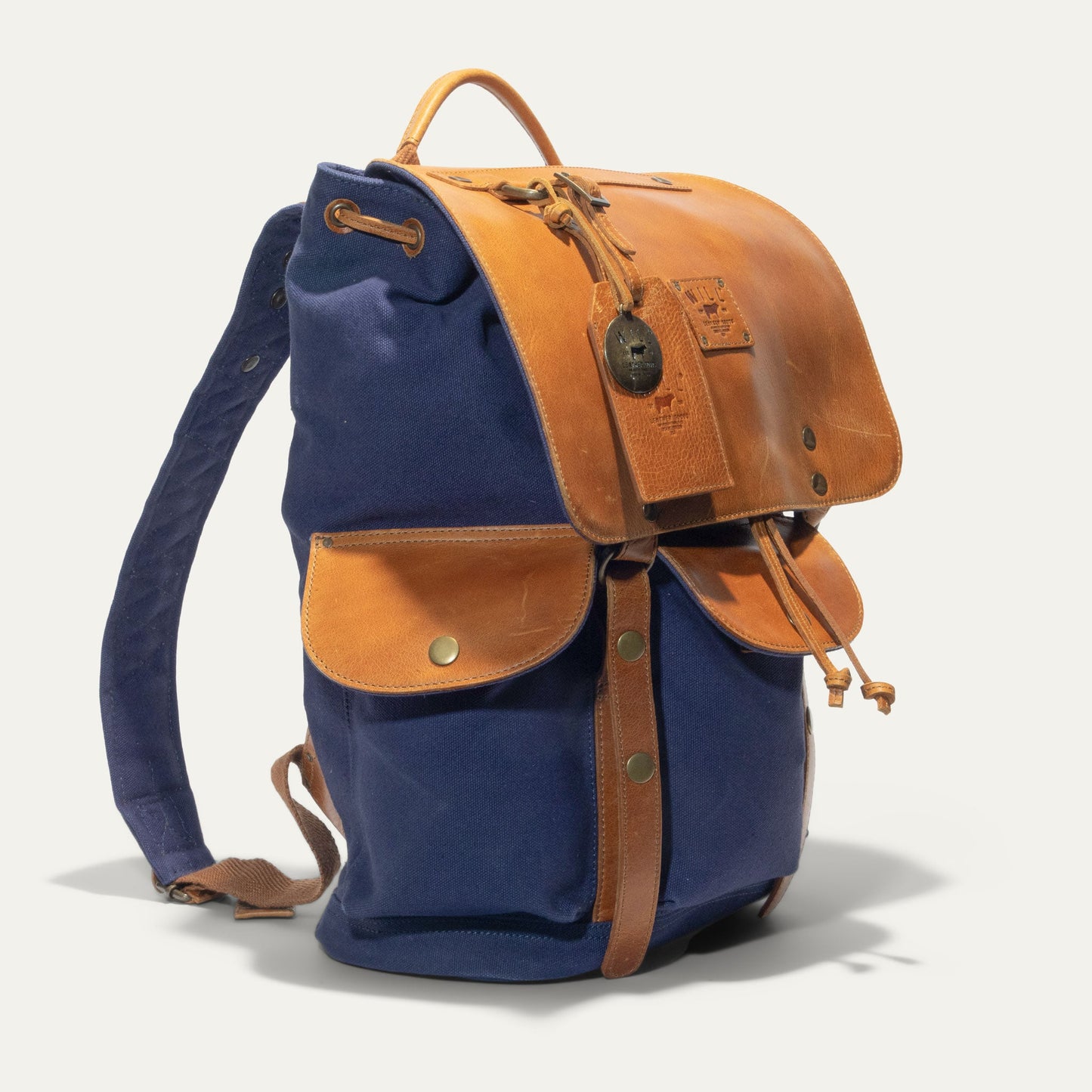Will Leather Goods Lennon Canvas & Leather Backpack