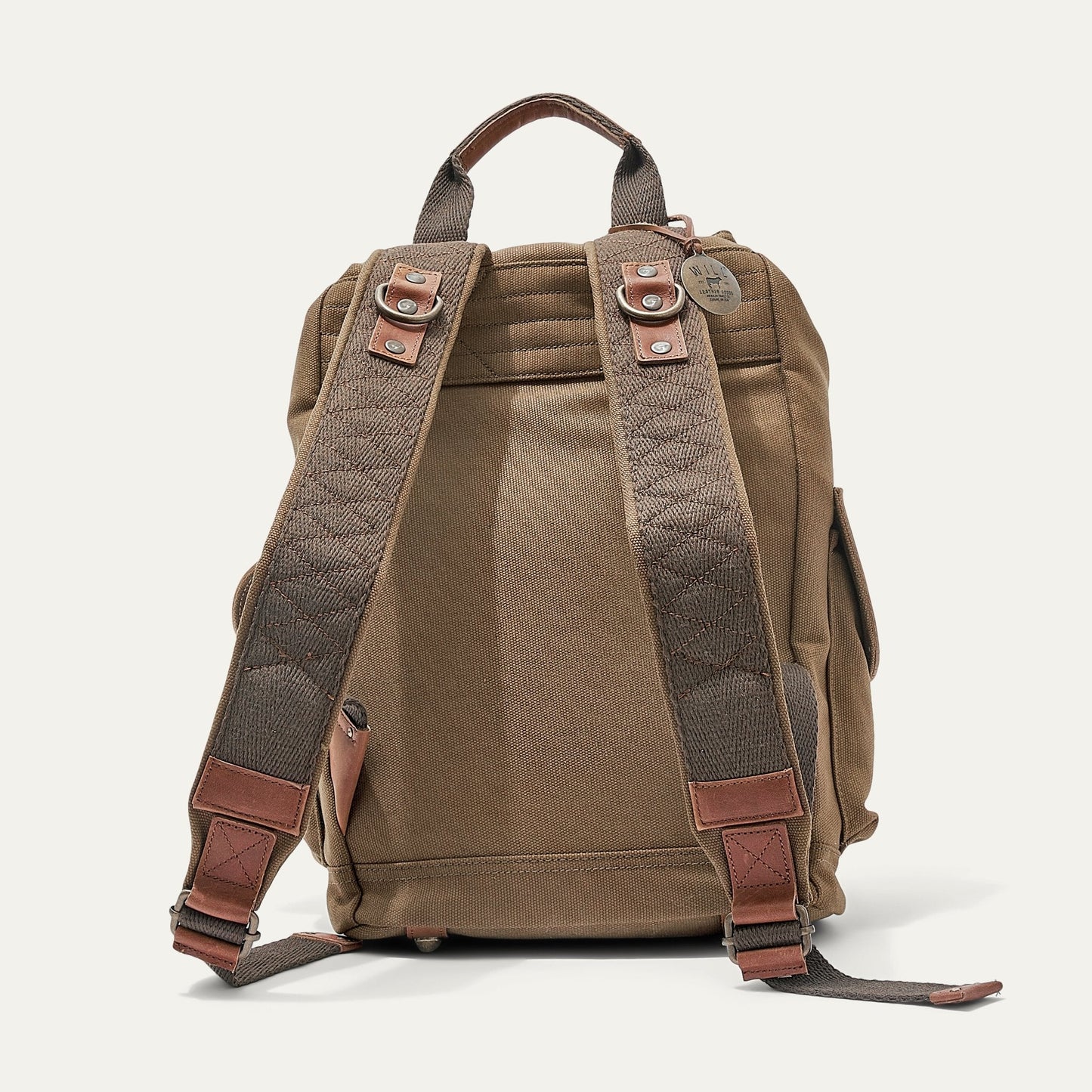Will Leather Goods Lennon Canvas & Leather Backpack