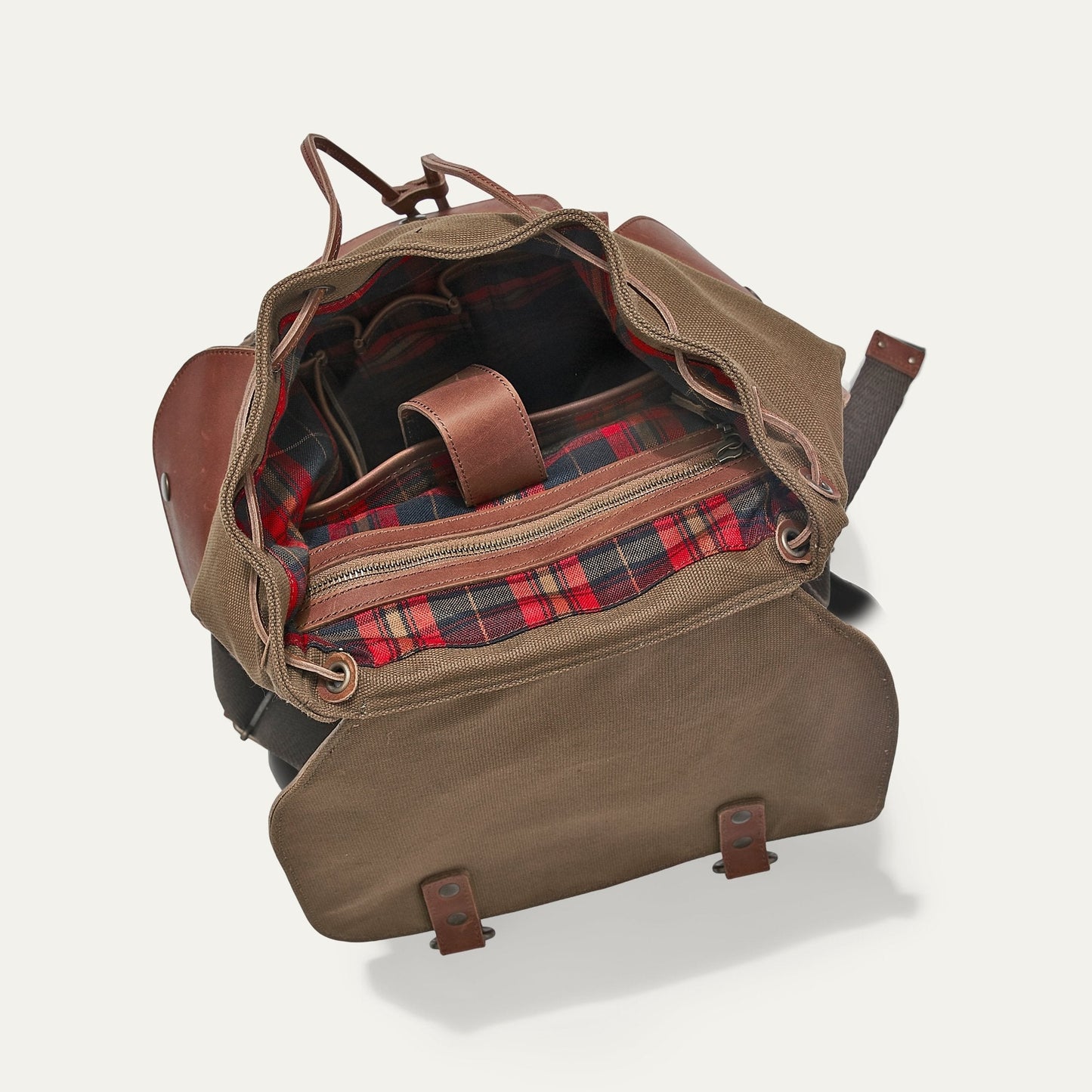 Will Leather Goods Lennon Canvas & Leather Backpack
