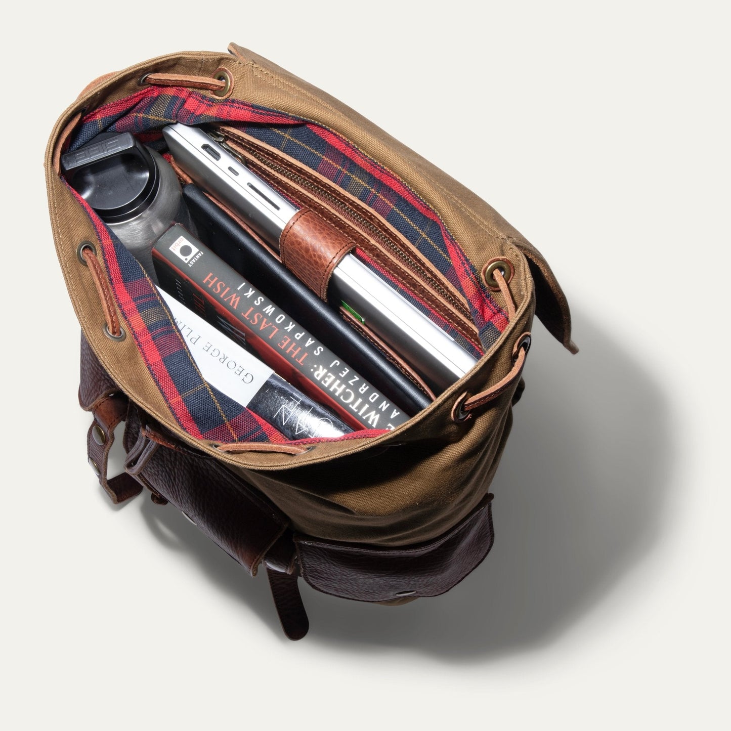 Will Leather Goods Lennon Canvas & Leather Backpack