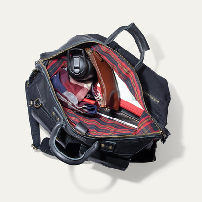 Will Leather Goods Canvas & Leather Travel Duffle