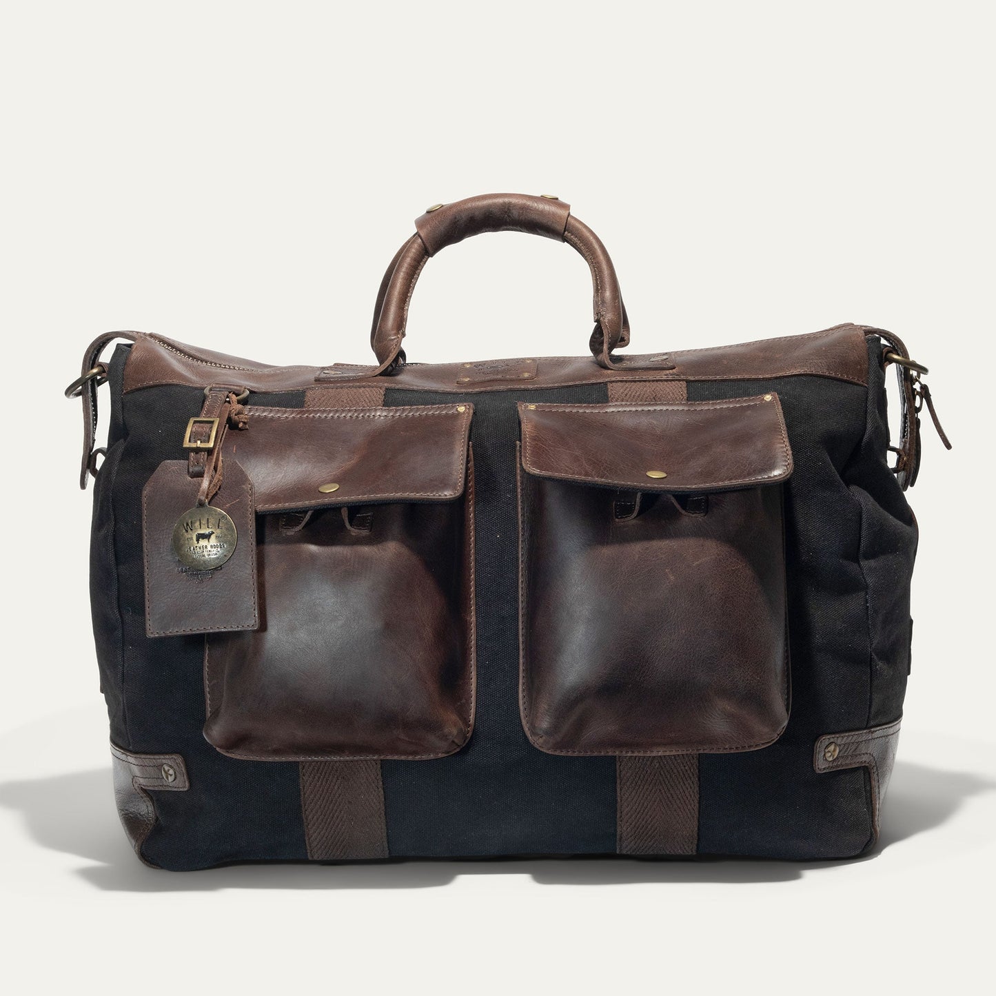 Will Leather Goods Canvas & Leather Travel Duffle