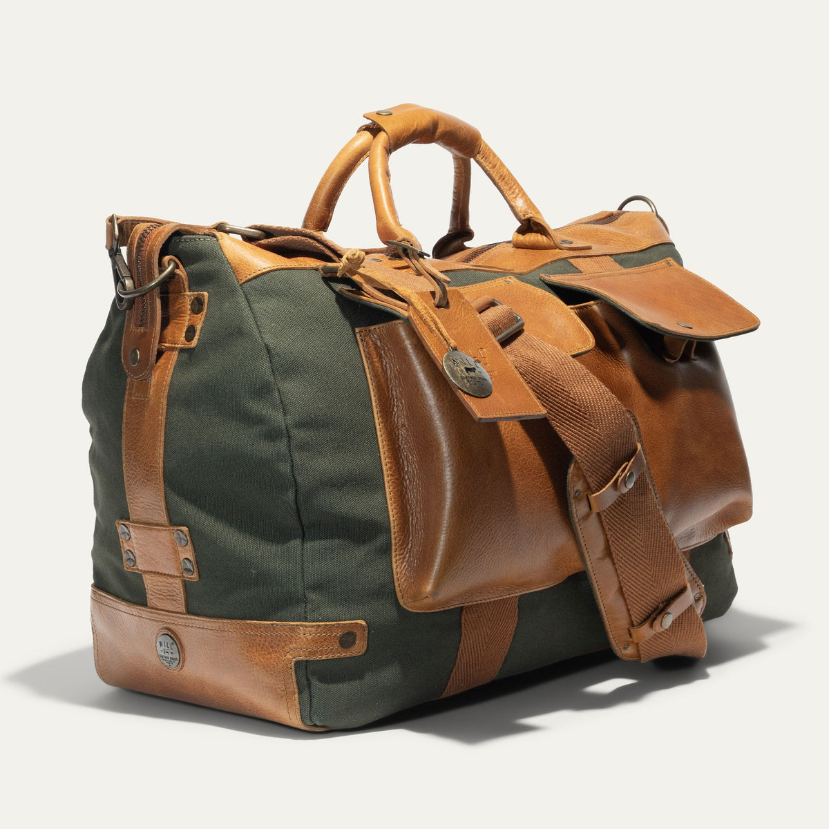 Will Leather Goods Canvas & Leather Travel Duffle