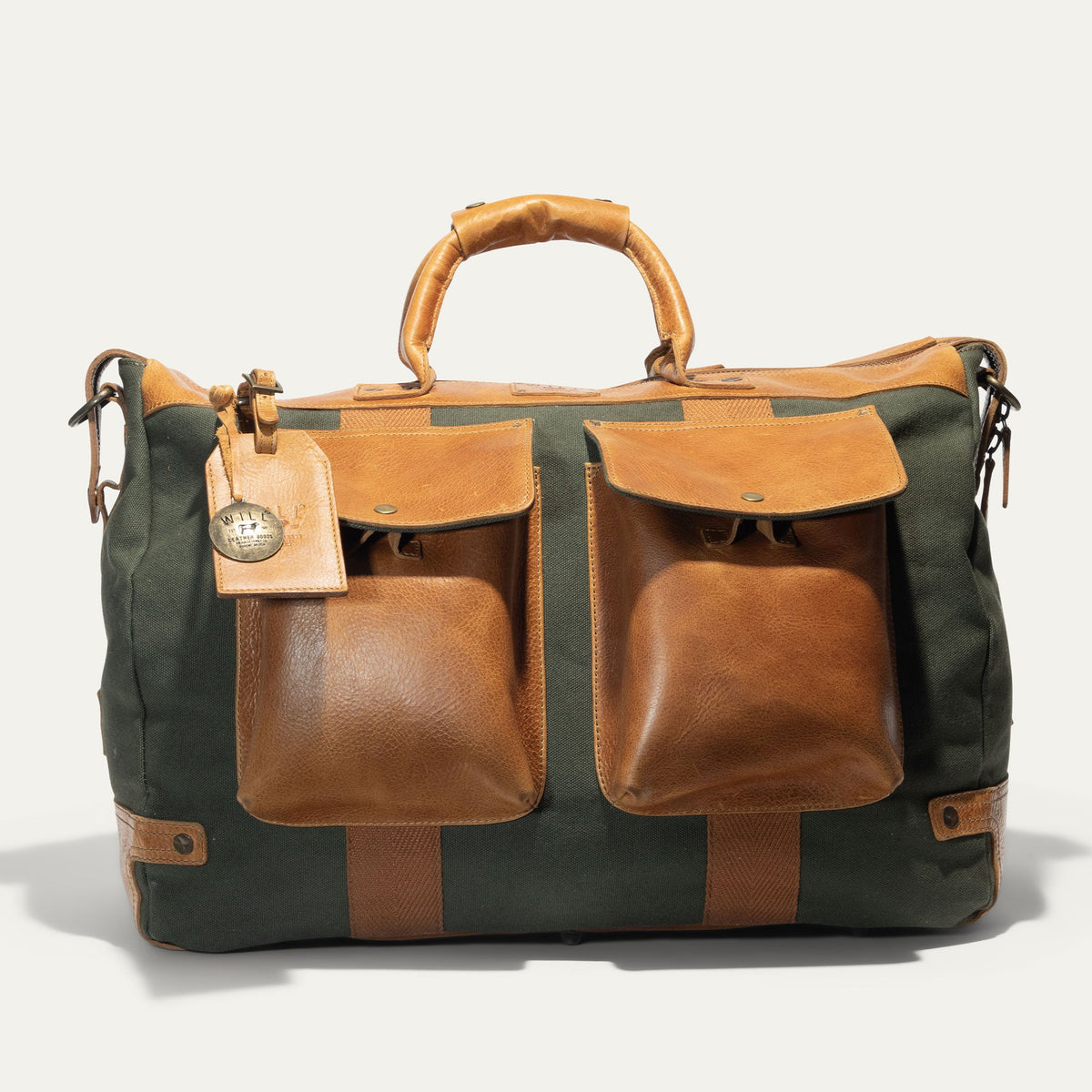 Will Leather Goods Canvas & Leather Travel Duffle