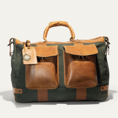 Will Leather Goods Canvas & Leather Travel Duffle