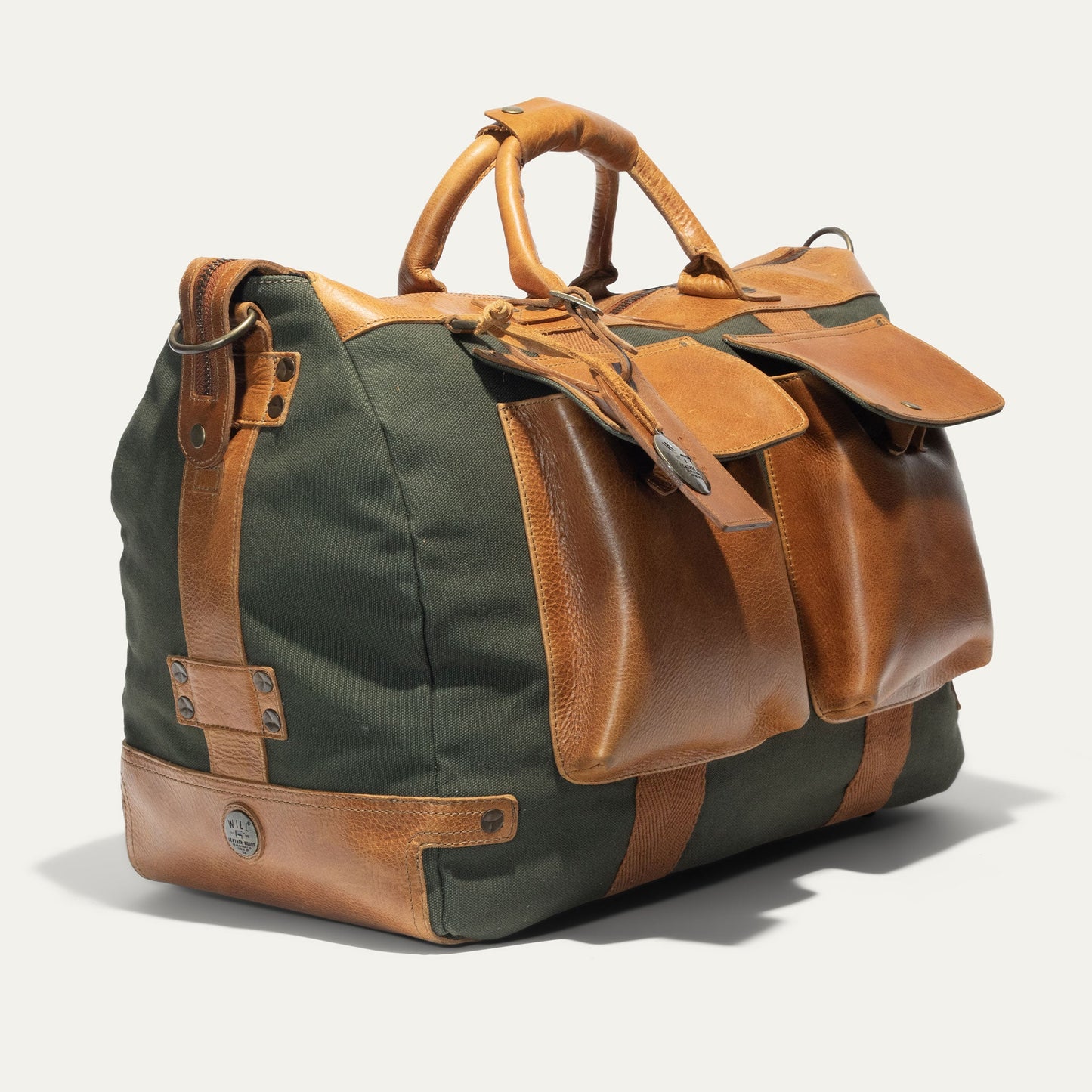 Will Leather Goods Canvas & Leather Travel Duffle