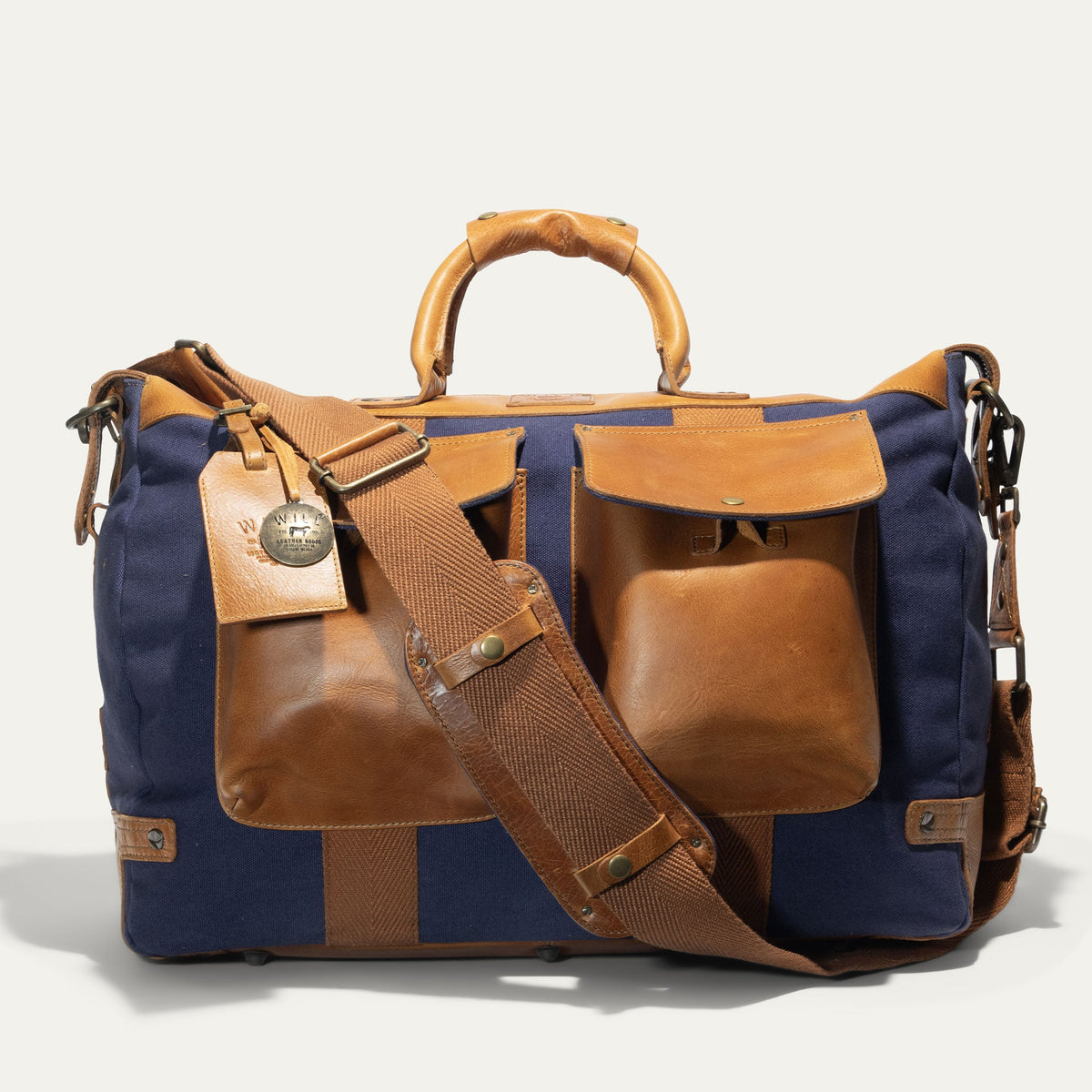Will Leather Goods Canvas & Leather Travel Duffle