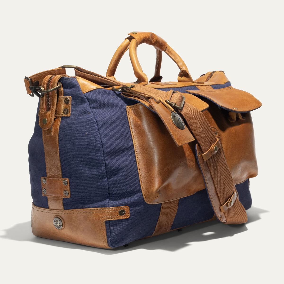 Will Leather Goods Canvas & Leather Travel Duffle