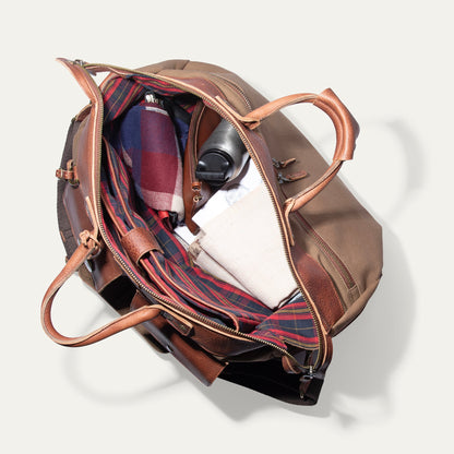 Will Leather Goods Canvas & Leather Travel Duffle