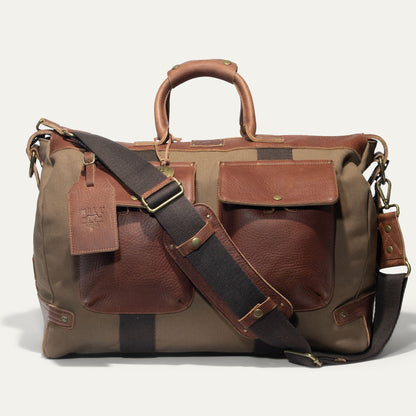 Will Leather Goods Canvas & Leather Travel Duffle