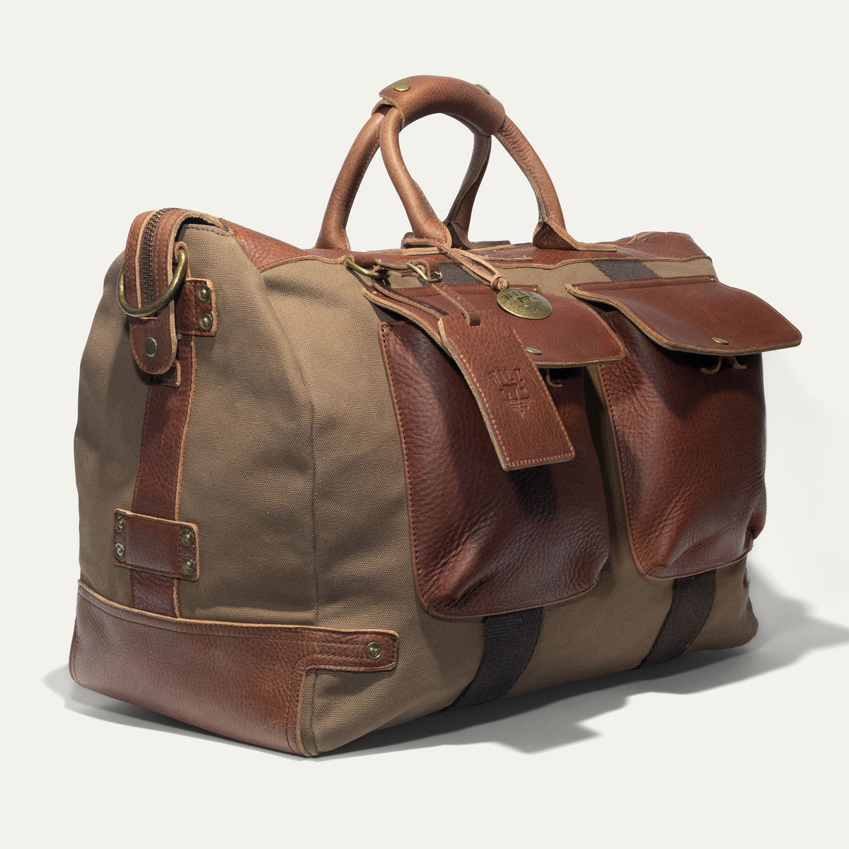 Will Leather Goods Canvas & Leather Travel Duffle