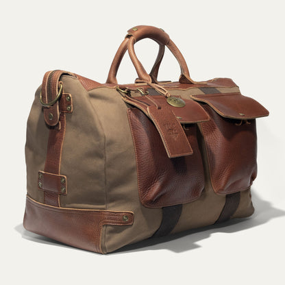 Will Leather Goods Canvas & Leather Travel Duffle