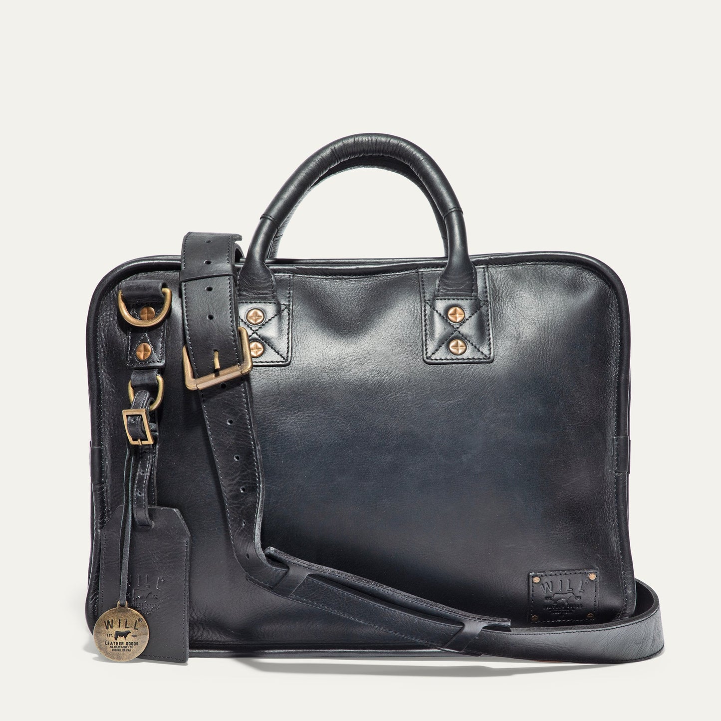 Will Leather Goods Hank Double Zip Briefcase