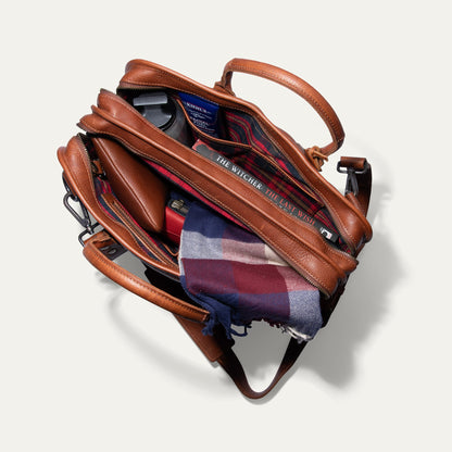 Will Leather Goods Hank Double Zip Briefcase