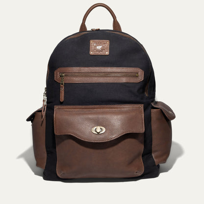 Will Leather Goods Canvas & Leather Backpack