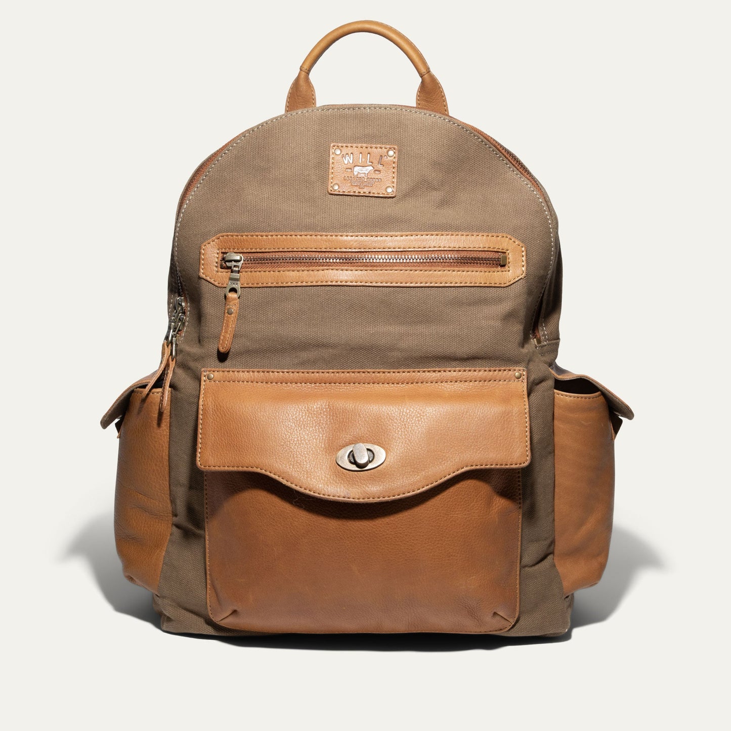Will Leather Goods Canvas & Leather Backpack