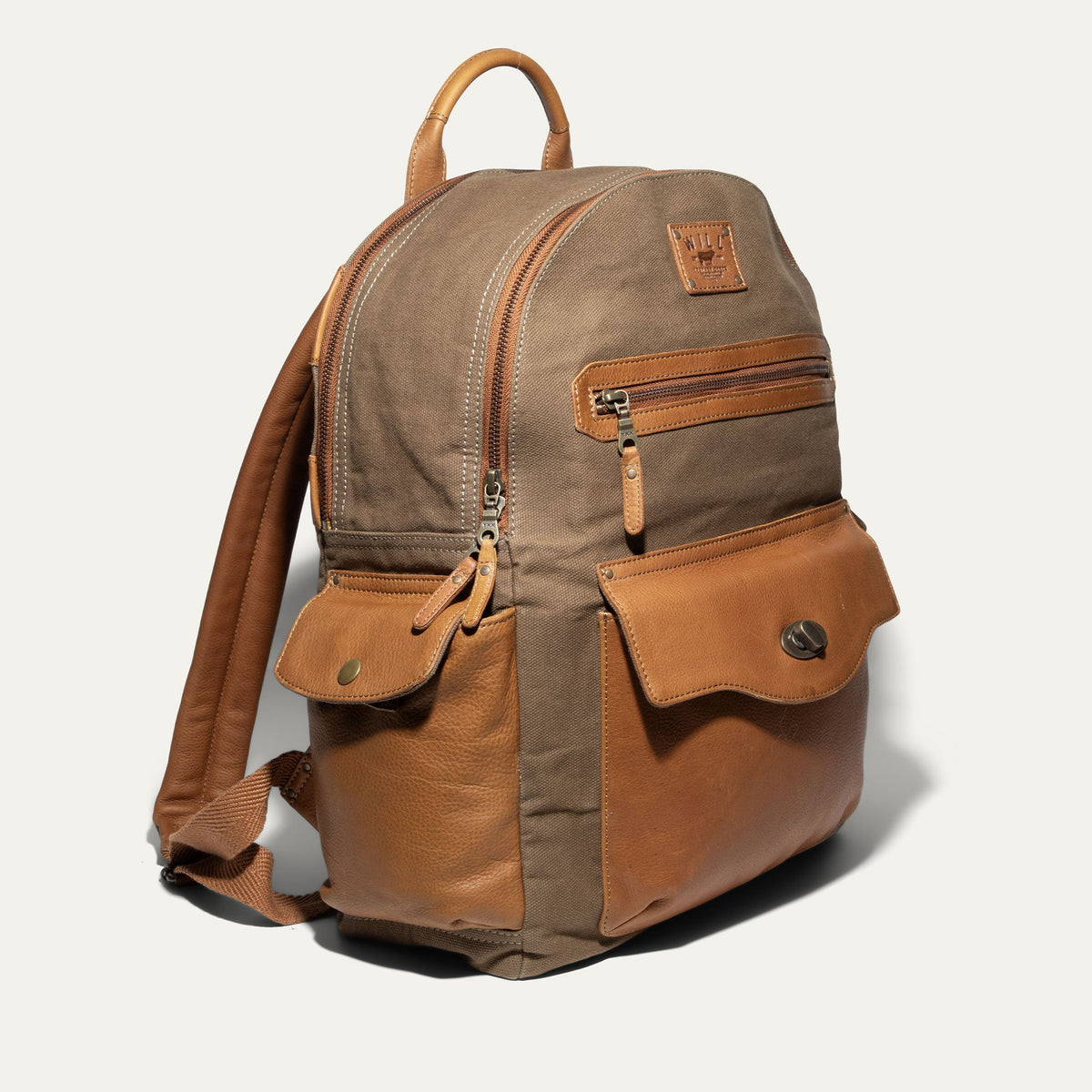 Will Leather Goods Canvas & Leather Backpack