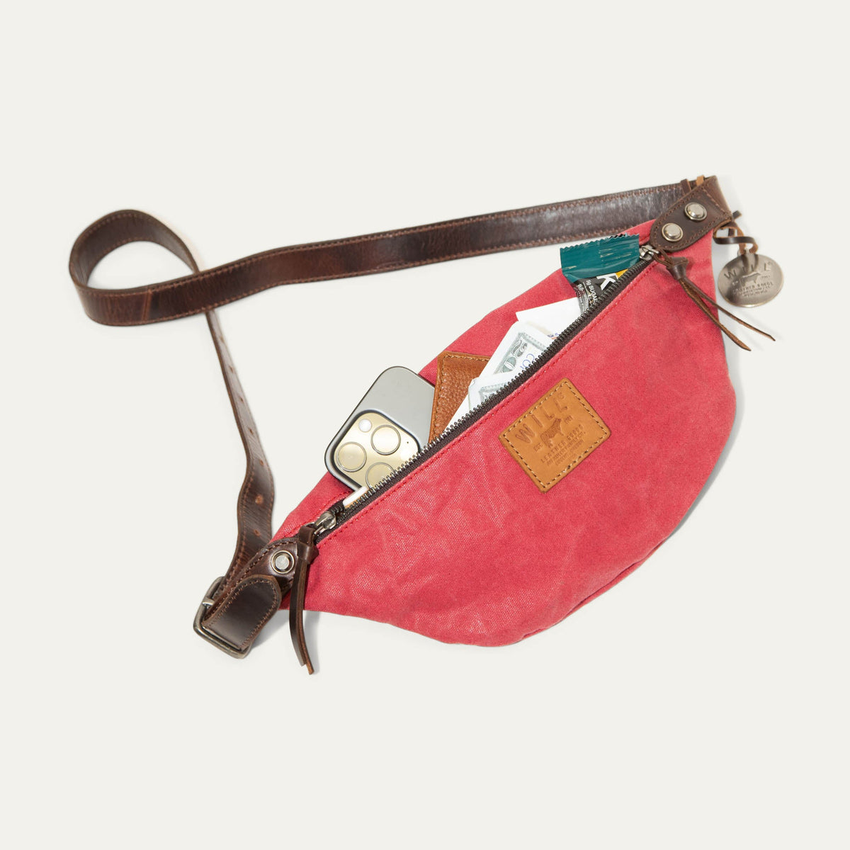 Will Leather Goods Rainline Canvas Belt Bag