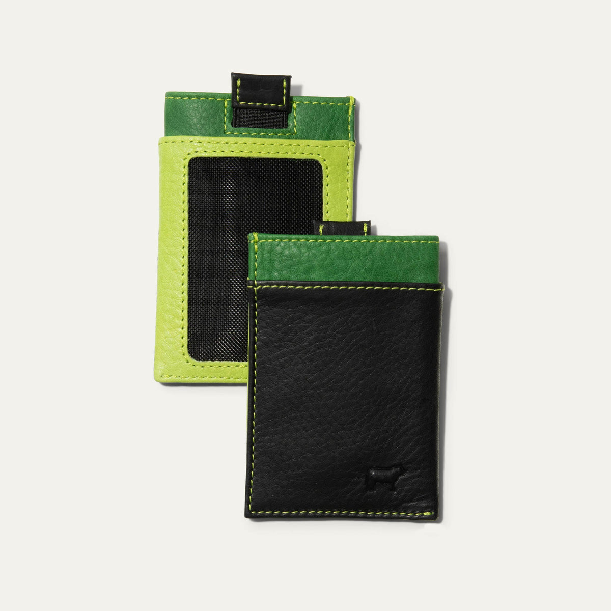 Will Leather Goods Mondrian Color-Block Card Ejector