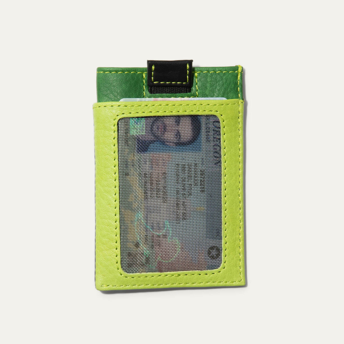 Will Leather Goods Mondrian Color-Block Card Ejector