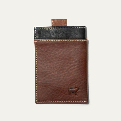 Will Leather Goods Mondrian Color-Block Card Ejector