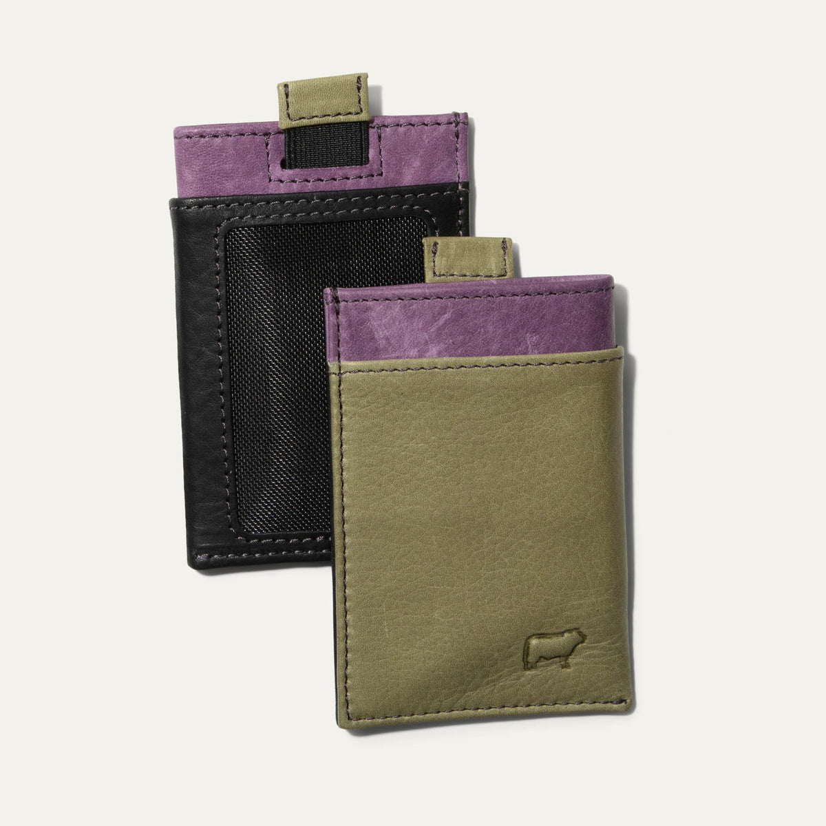 Will Leather Goods Mondrian Color-Block Card Ejector