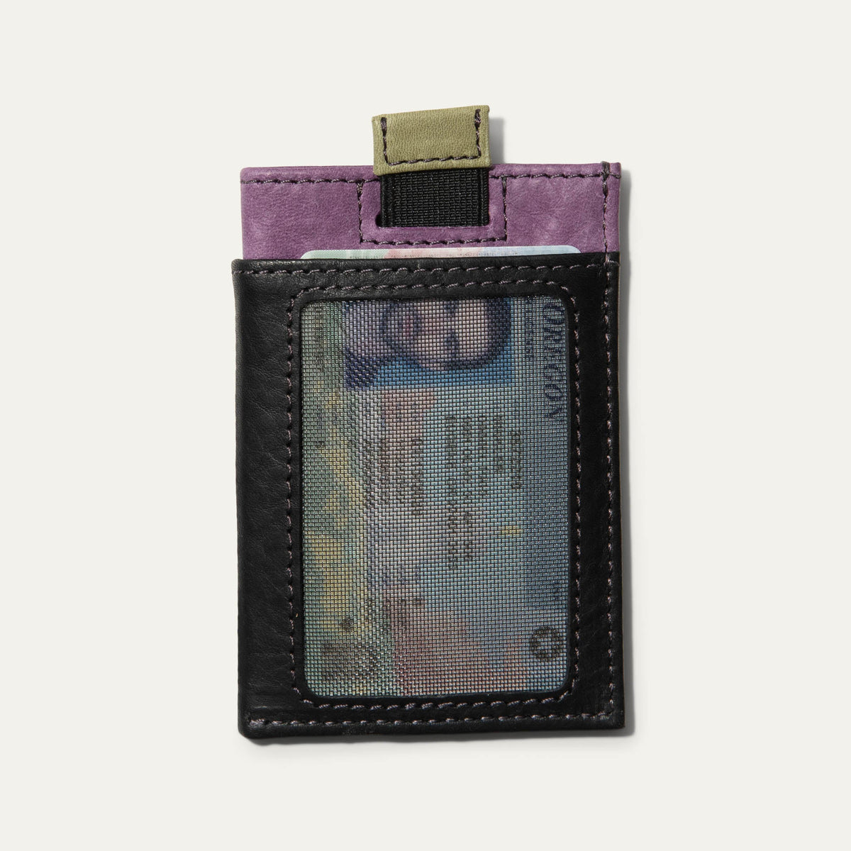 Will Leather Goods Mondrian Color-Block Card Ejector