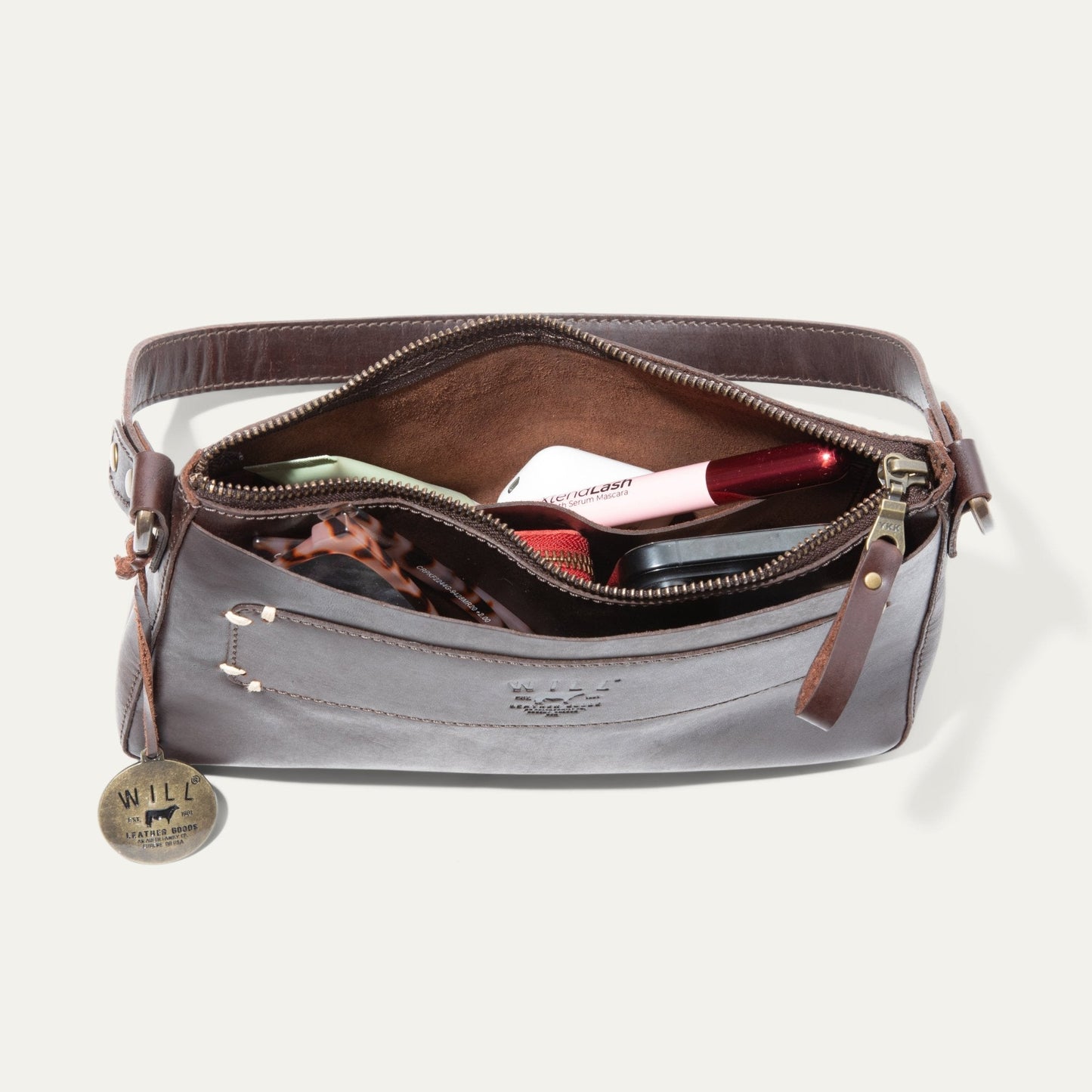 Will Leather Goods Simple Mini Top Zip Shoulder