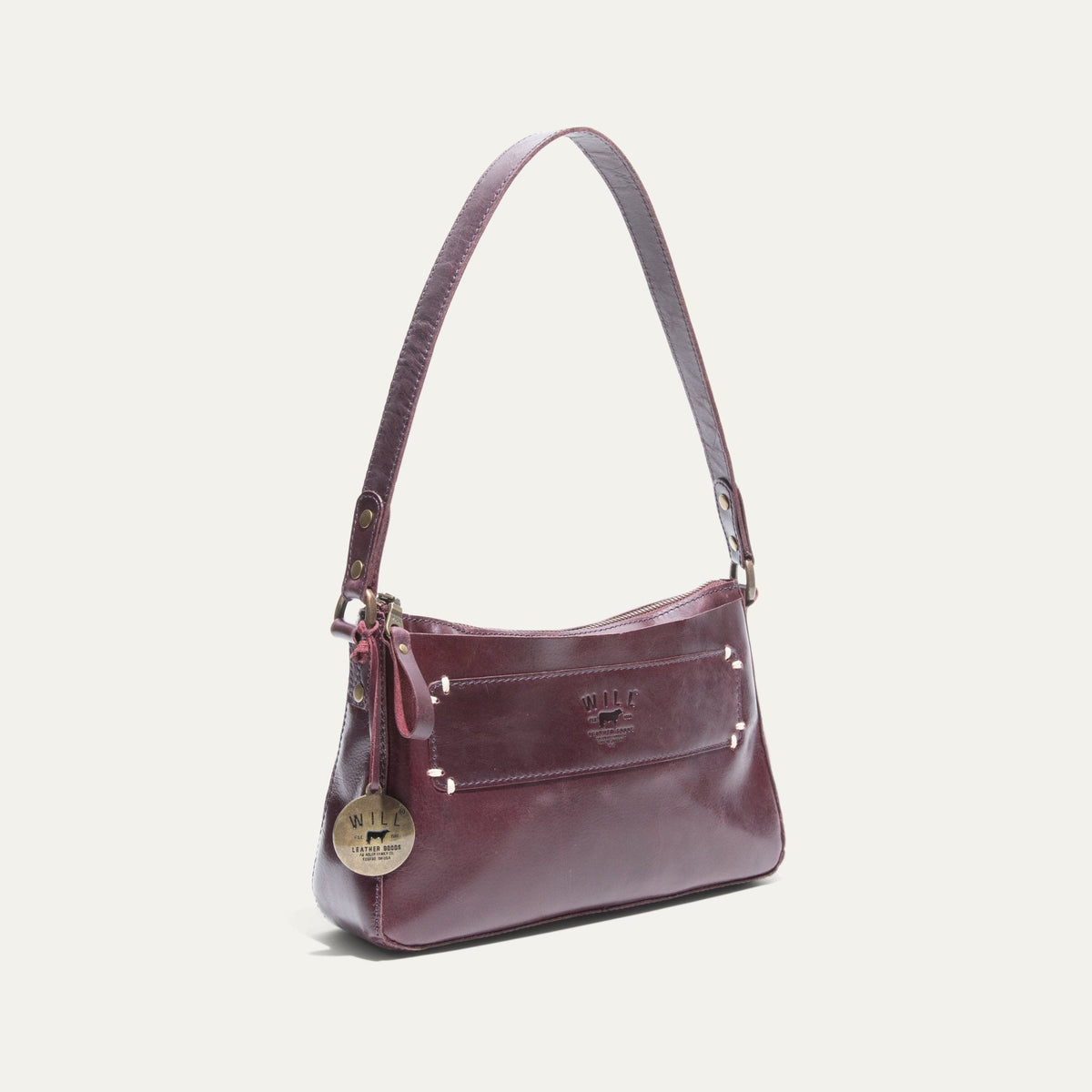 Will Leather Goods Simple Mini Top Zip Shoulder