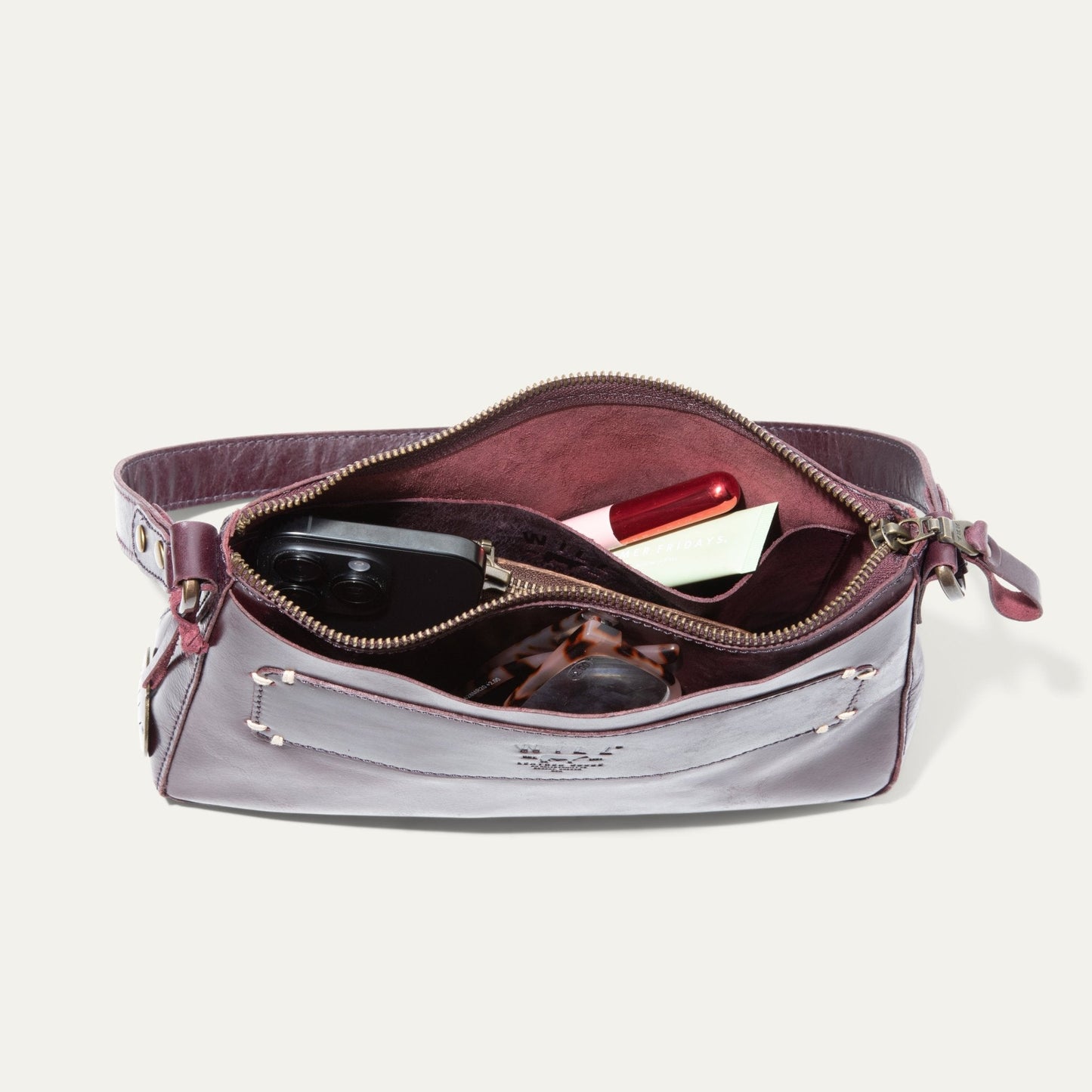 Will Leather Goods Simple Mini Top Zip Shoulder