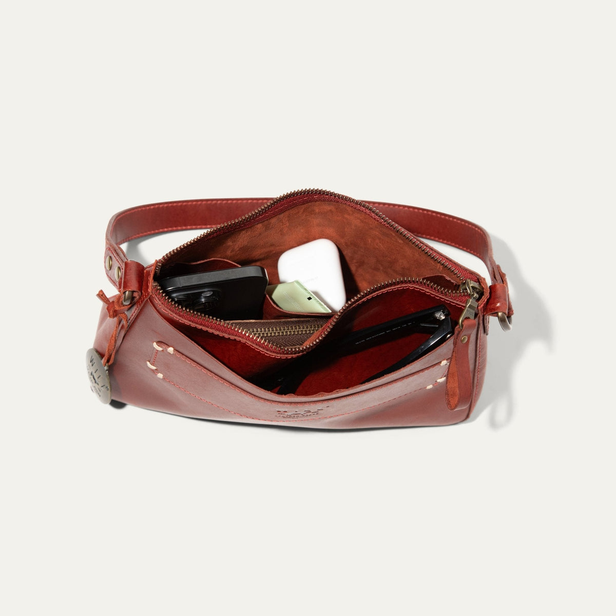 Will Leather Goods Simple Mini Top Zip Shoulder