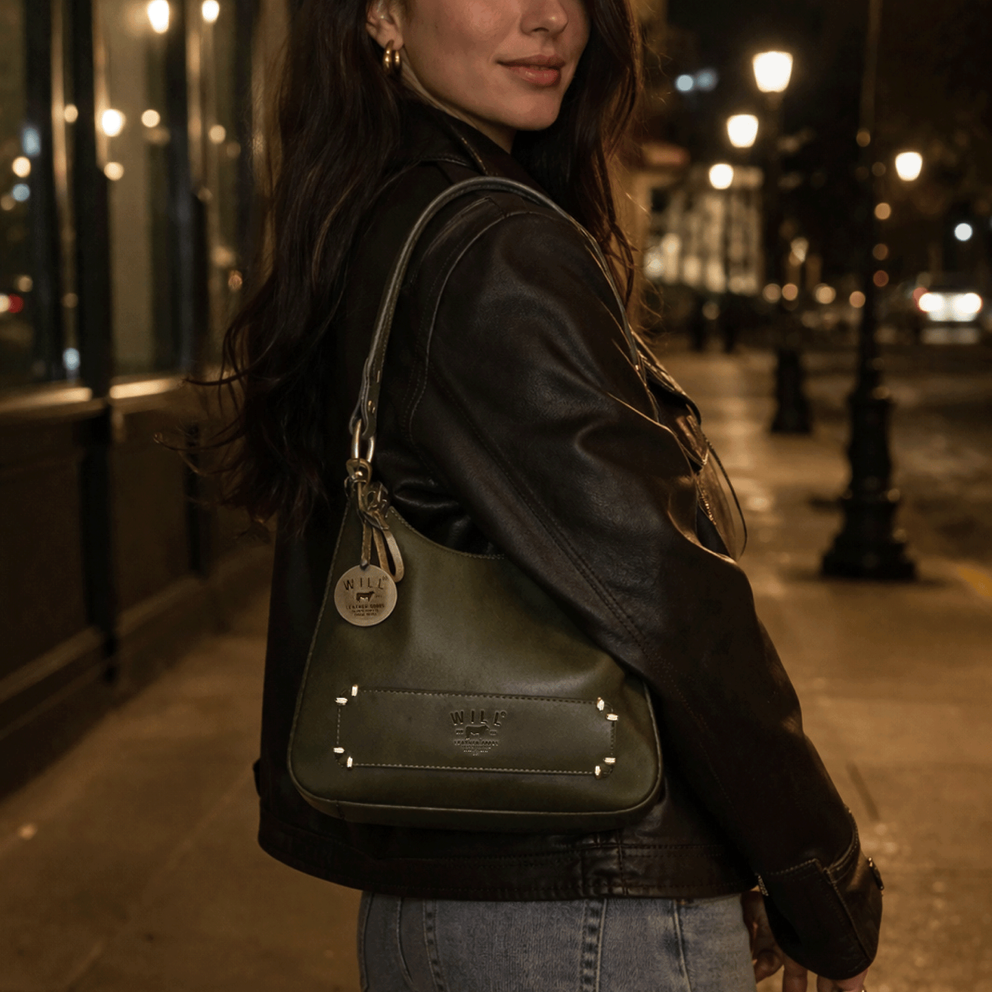 Will Leather Goods Simple Mini Hobo Shoulder