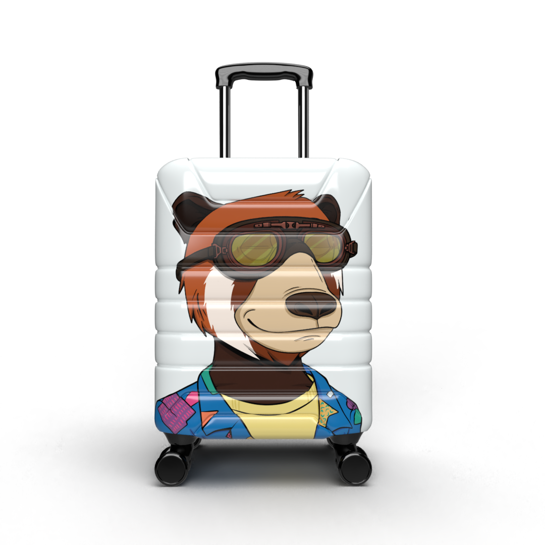 Stiles Supply Co. X Bugatti Vacation Bear Carry On Luggage