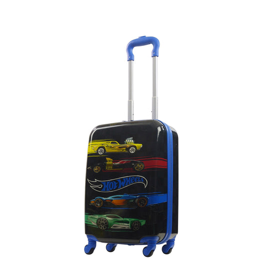 Hot Wheels 20.5" Black Kids Spinner Carry-on Luggage - Stiles Supply Co.