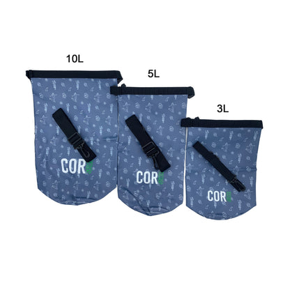 COR Surf Dry Bags (Hawaiian Print): 3L, 5L, 10L, 15, and 3-Packs