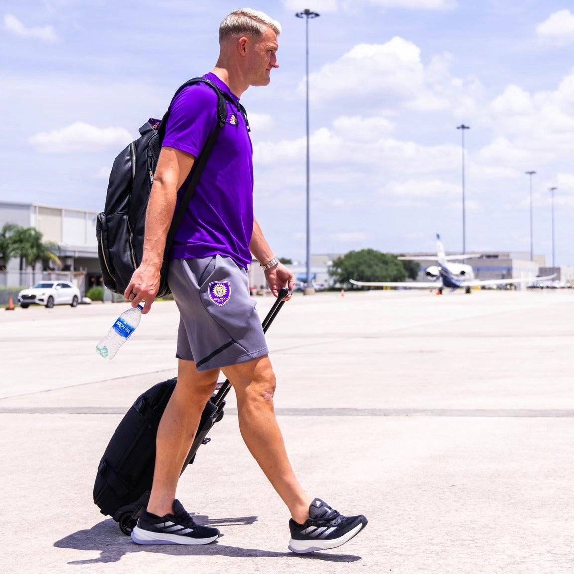 Sole Premise Black Leather Commuter Sneaker Bag XL